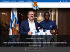 'realsociedad.eus' screenshot