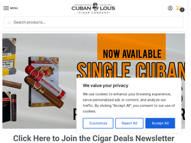 'cubanlous.com' screenshot