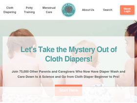 'clothdiapersforbeginners.com' screenshot