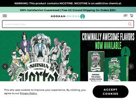 'hookah-shisha.com' screenshot
