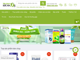 'nhathuocsuckhoe.com' screenshot