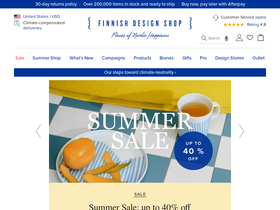 'finnishdesignshop.com' screenshot