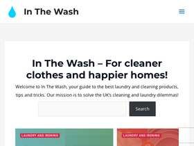 'inthewash.co.uk' screenshot