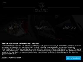 'peugeot-motocycles.de' screenshot