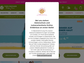 'yves-rocher.ch' screenshot