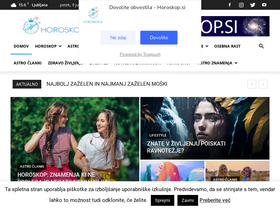 'horoskop.si' screenshot