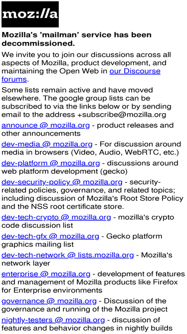 mail.mozilla.org