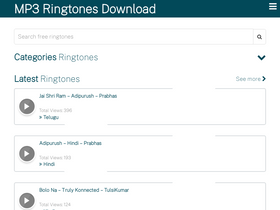 'mp3ringtonesdownload.net' screenshot
