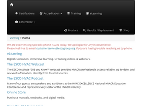 'escogroup.org' screenshot