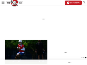 '1075thefan.com' screenshot