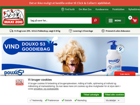 'maxizoo.dk' screenshot