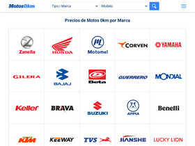 'motos0km.com.ar' screenshot