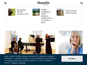 'siaure.lt' screenshot