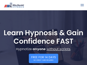 'mikemandelhypnosis.com' screenshot