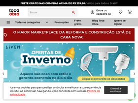 'tocaobra.com.br' screenshot