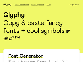 'glyphy.io' screenshot