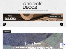 'concretedecor.net' screenshot