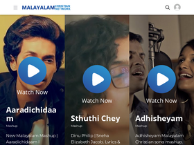 'malayalamchristiannetwork.com' screenshot