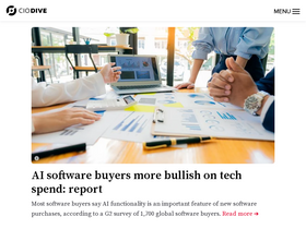 'ciodive.com' screenshot