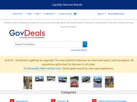 'govdeals.com' screenshot