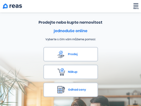 'reas.cz' screenshot
