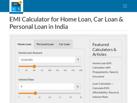 'emicalculator.net' screenshot