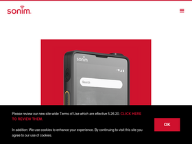 'sonimtech.com' screenshot