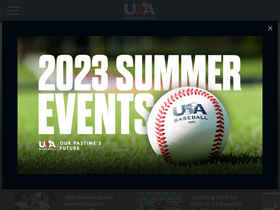 'usabaseball.com' screenshot