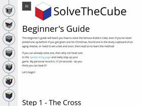 'solvethecube.com' screenshot