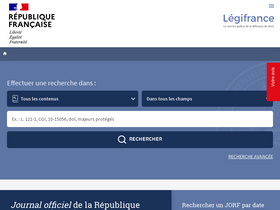 'legifrance.gouv.fr' screenshot