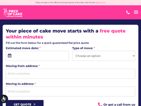 'mypieceofcakemove.com' screenshot