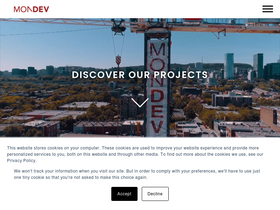 'mondev.ca' screenshot