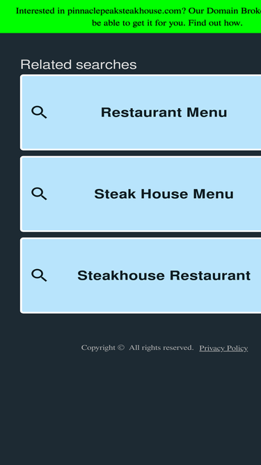 pinnaclepeaksteakhouse.com
