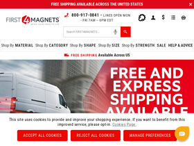 'first4magnets.com' screenshot