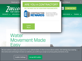 'zoellerpumps.com' screenshot