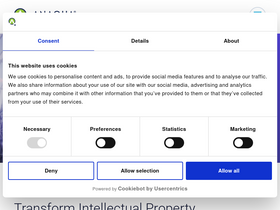 'anaqua.com' screenshot