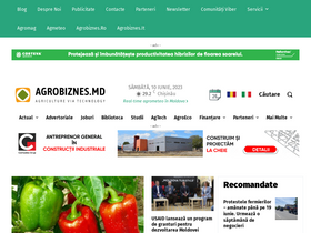 'agrobiznes.md' screenshot