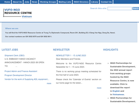 'ngocentre.org.vn' screenshot