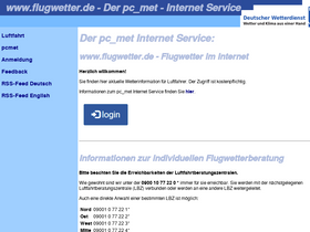'flugwetter.de' screenshot
