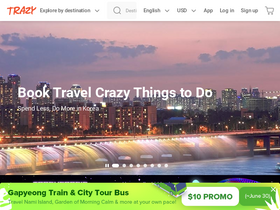 'trazy.com' screenshot