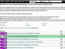 'nyaa.eu' screenshot