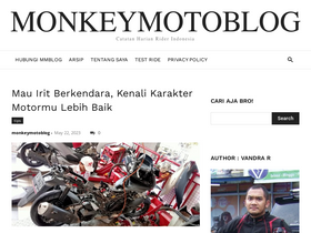 'monkeymotoblog.com' screenshot