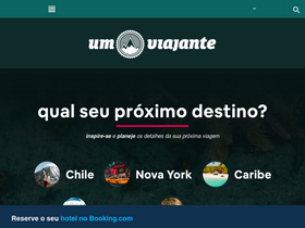 'umviajante.com.br' screenshot