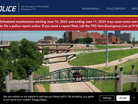 'tulsapolice.org' screenshot