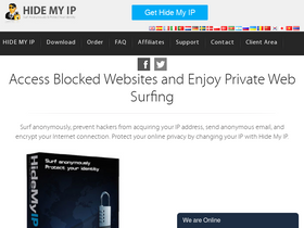 'hide-my-ip.com' screenshot