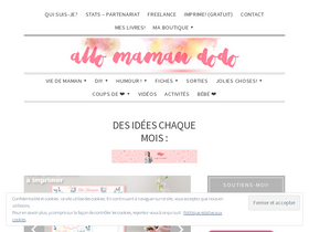 'allomamandodo.com' screenshot