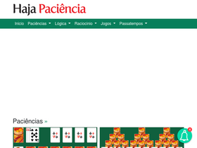 'hajapaciencia.com.br' screenshot