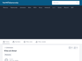 'vermitelenovela.com' screenshot