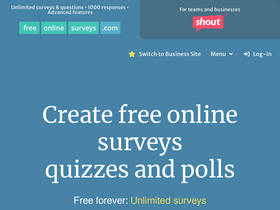 'freeonlinesurveys.com' screenshot