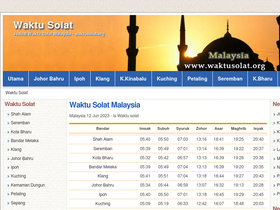 'waktusolat.org' screenshot